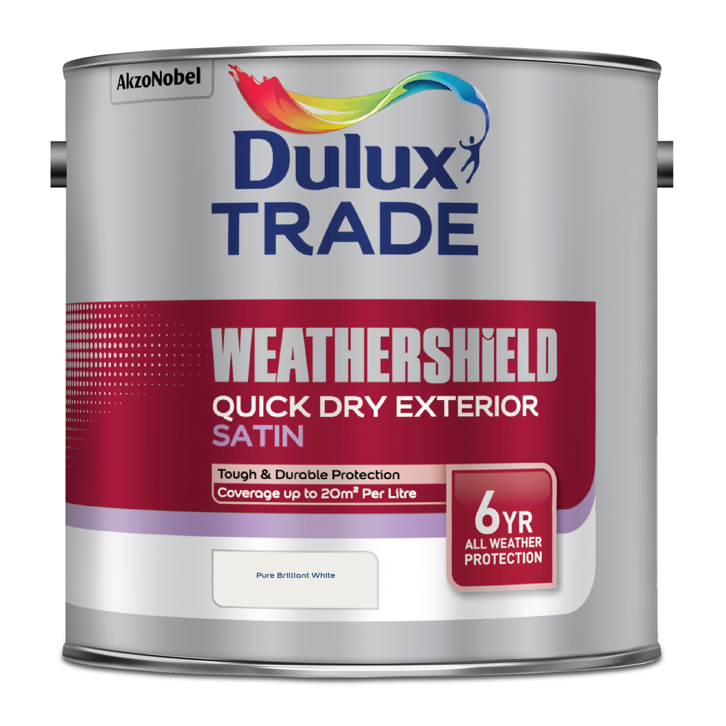 Dulux Trade Weathershield Quick Dry Satin Brilliant White