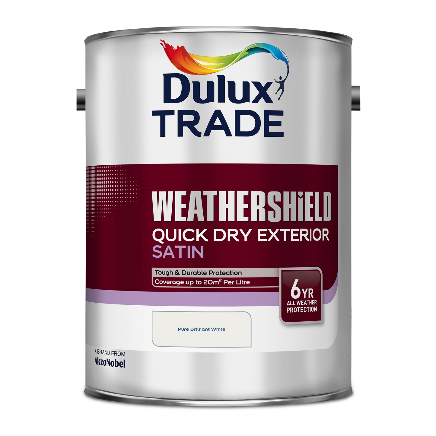 Dulux Trade Weathershield Quick Dry Satin Brilliant White