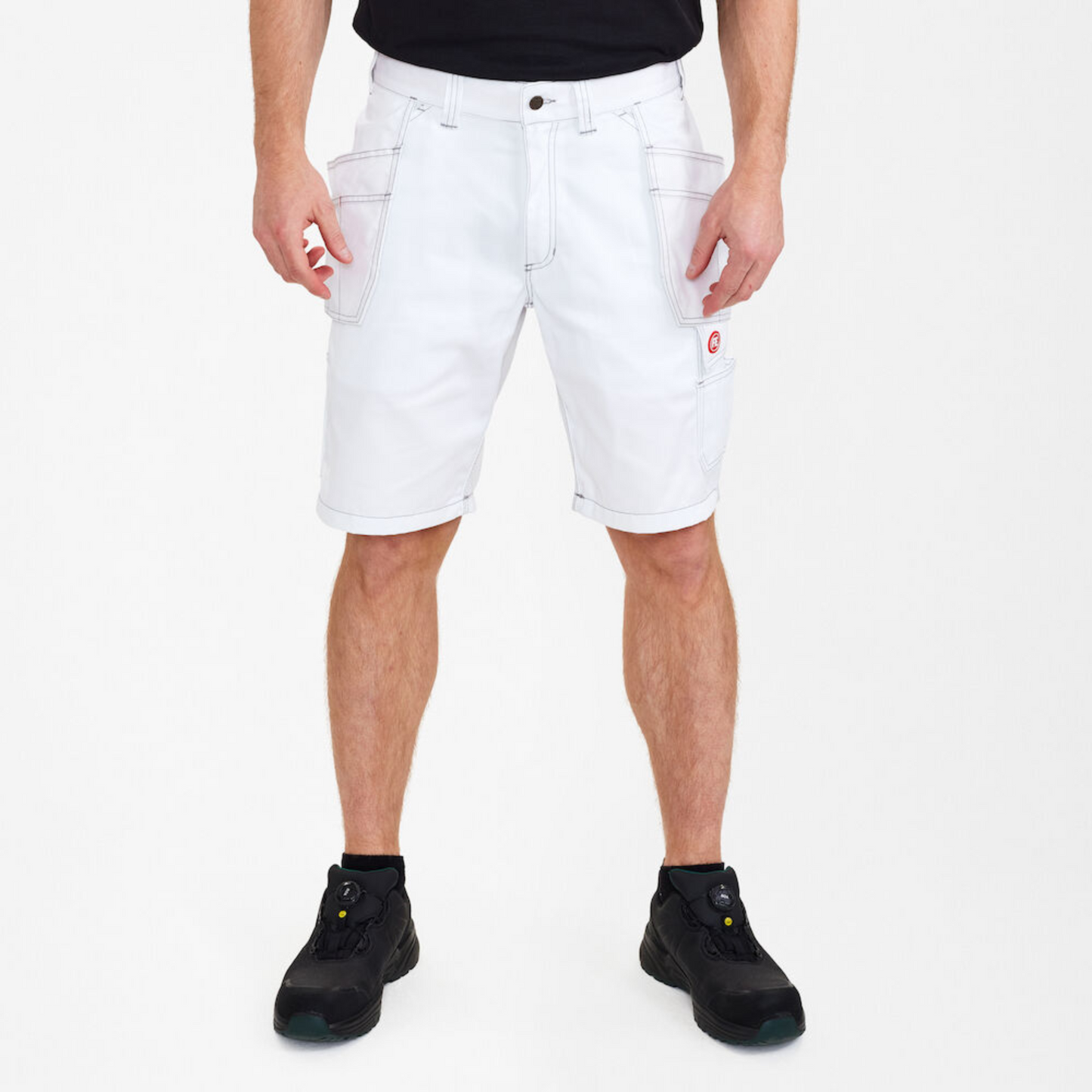 ENGEL COMBAT SHORTS WITH HANGING POCKETS - WHITE