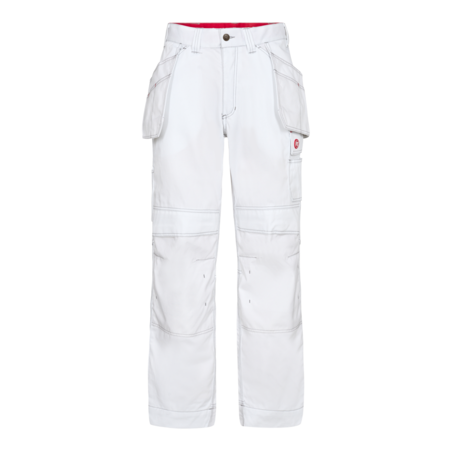 ENGEL COMBAT TROUSERS WITH HANGING POCKETS  - WHITE