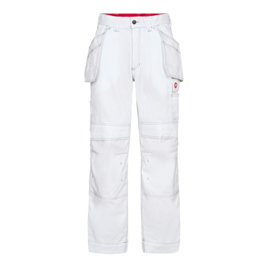 ENGEL COMBAT TROUSERS WITH HANGING POCKETS  - WHITE