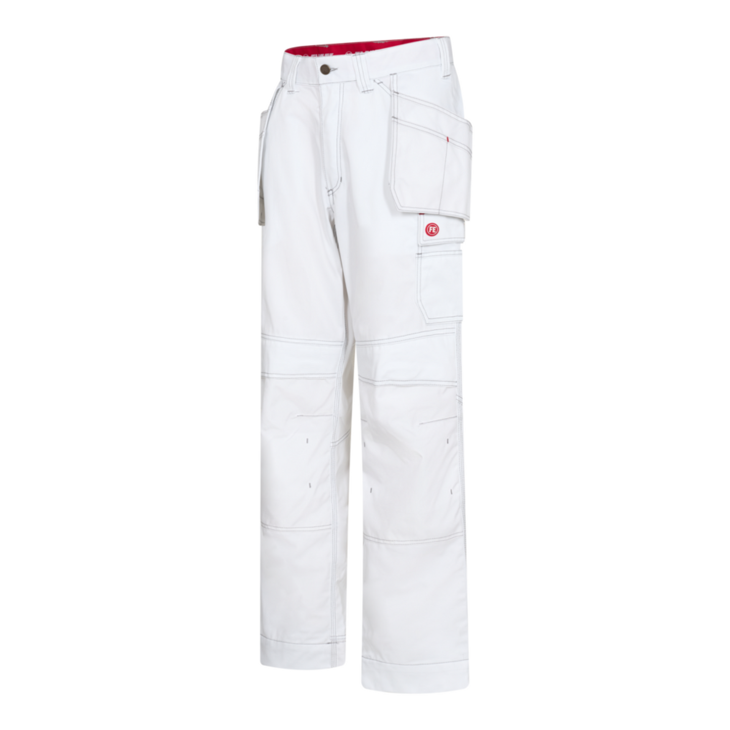 ENGEL COMBAT TROUSERS WITH HANGING POCKETS  - WHITE