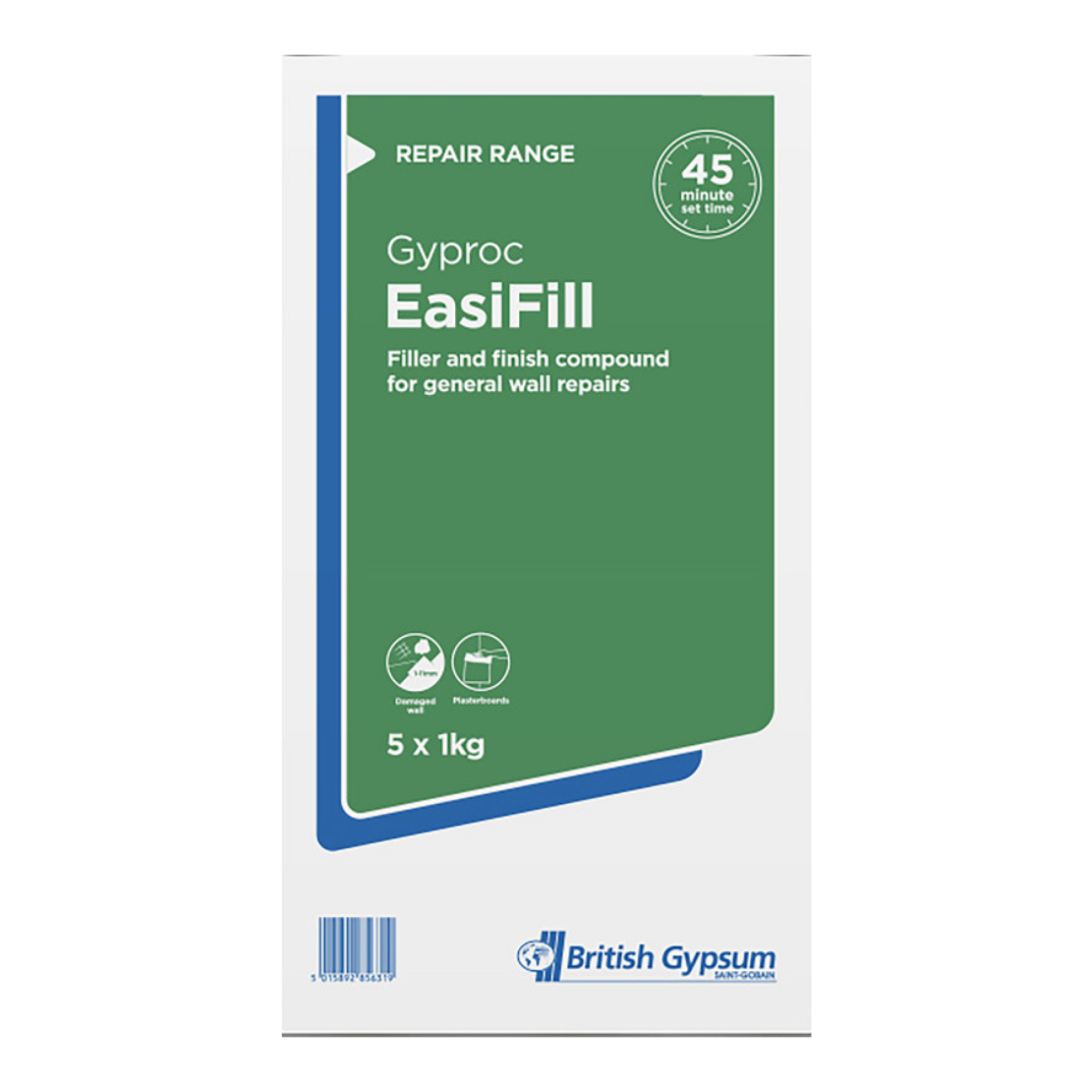 Gyproc Easi-Fill 5 X 1KG Bags – Decorating Supplies Online