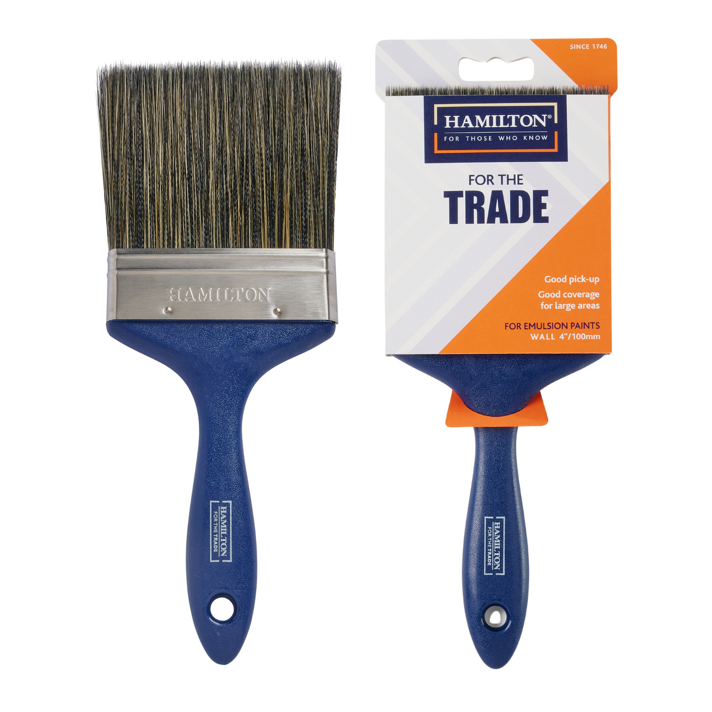 HAMILTON FOR THE TRADE EMULSION WALL PAINT BRUSH 4"