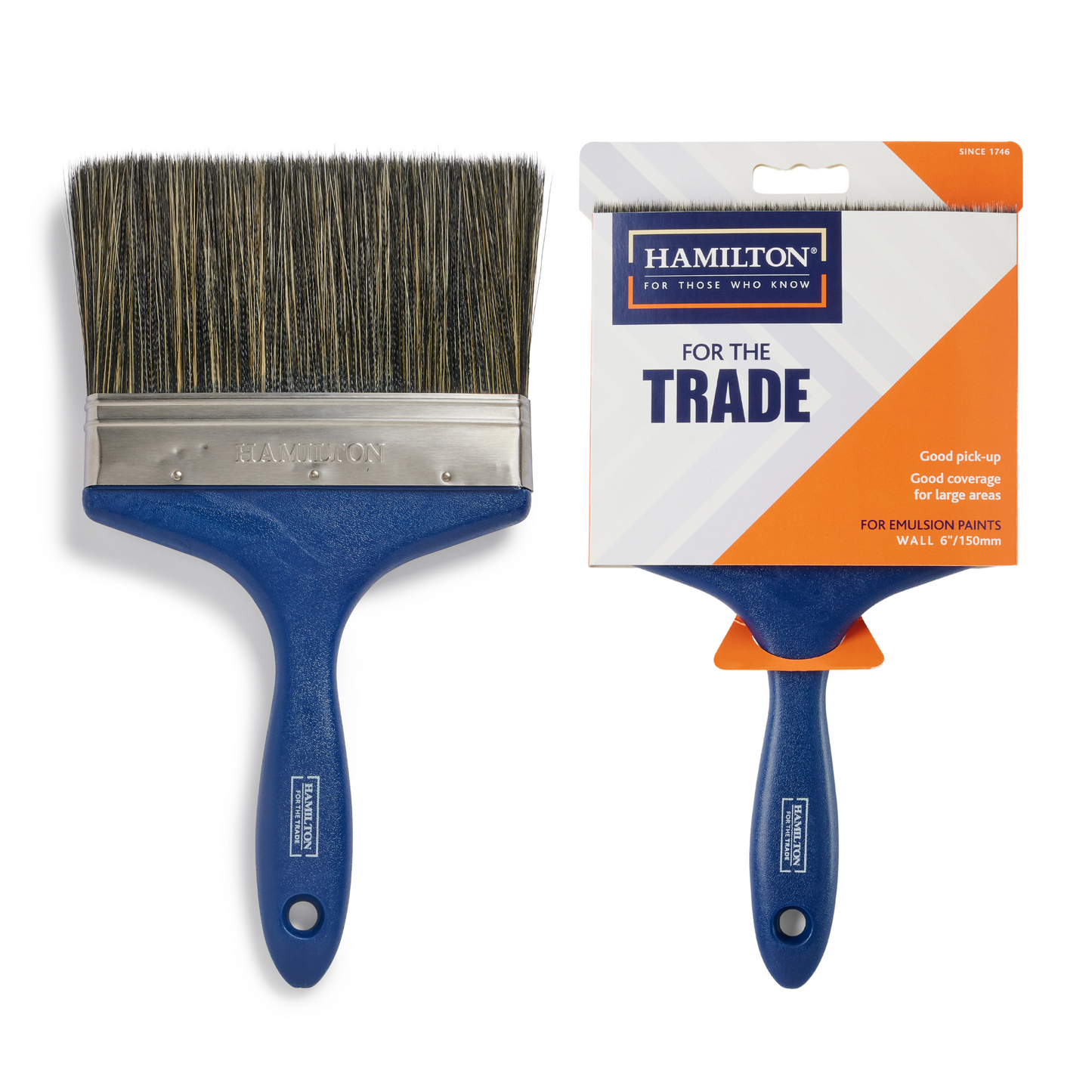 HAMILTON FOR THE TRADE EMULSION WALL PAINT BRUSH 6"