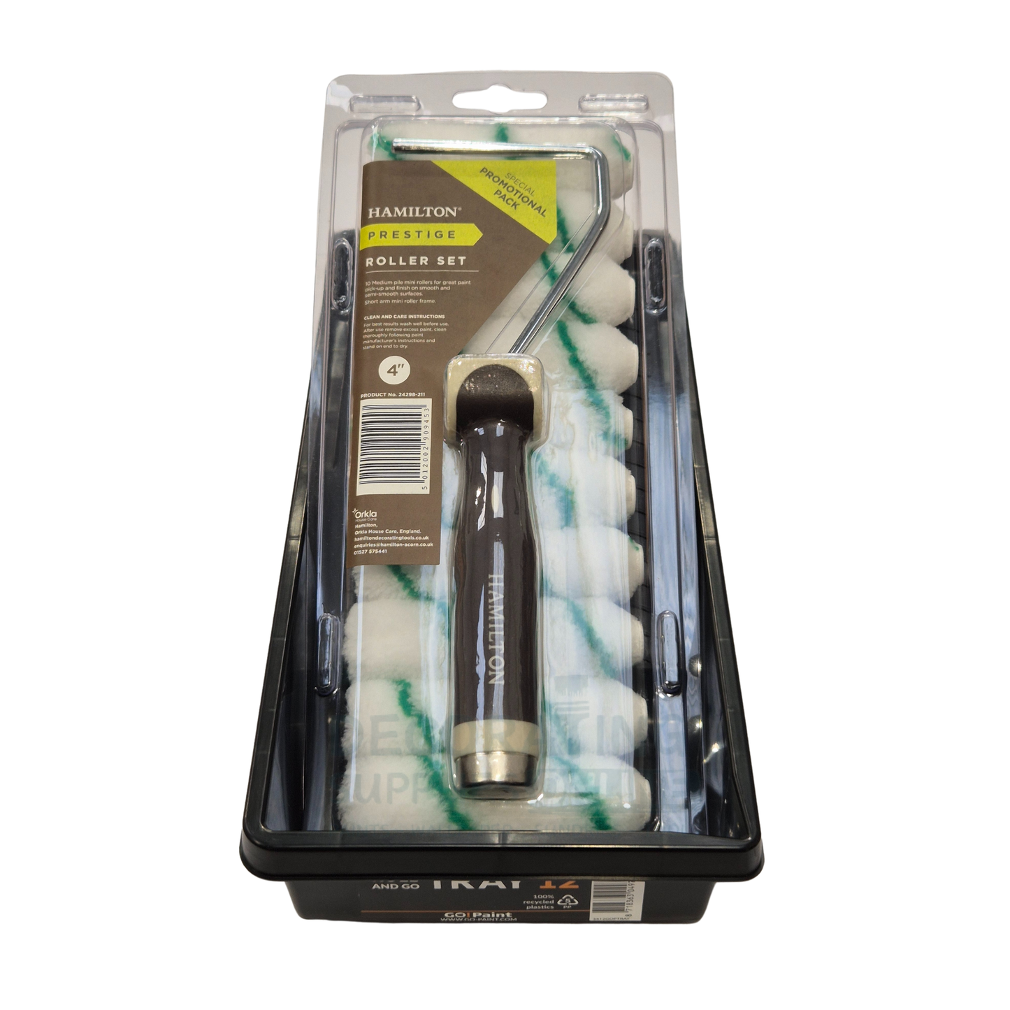 Hamilton Prestige Mini Roller Set, Frame & Tray 4" - Bundle