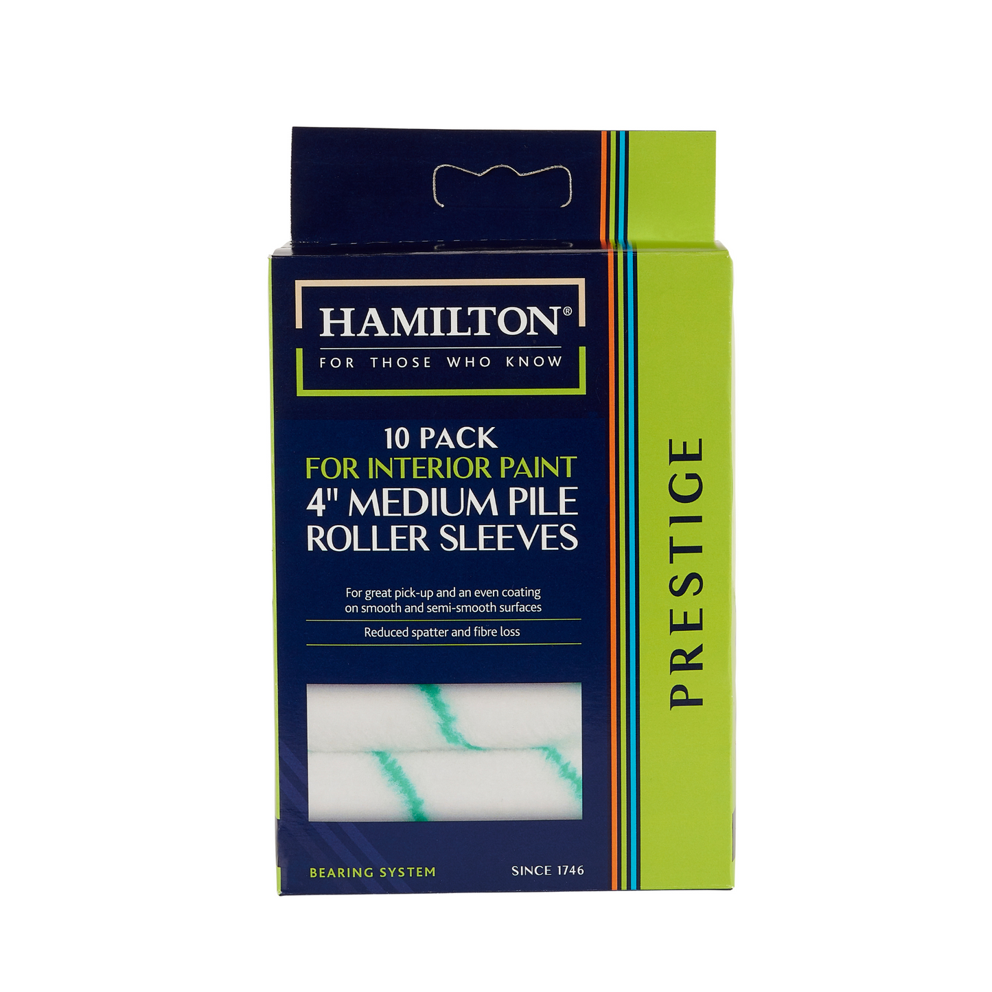 HAMILTON PRESTIGE ROLLER SLEEVE MEDIUM PILE 4" (10 PACK)