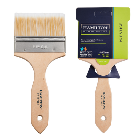 HAMILTON PRESTIGE SYNTHETIC LAYING OFF PAINT BRUSH 4"