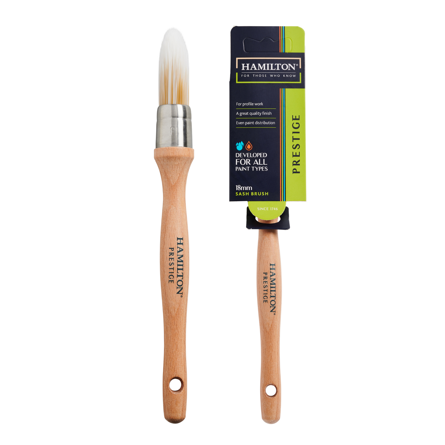 Hamilton Prestige Synthetic Sash Paint Brush 18mm