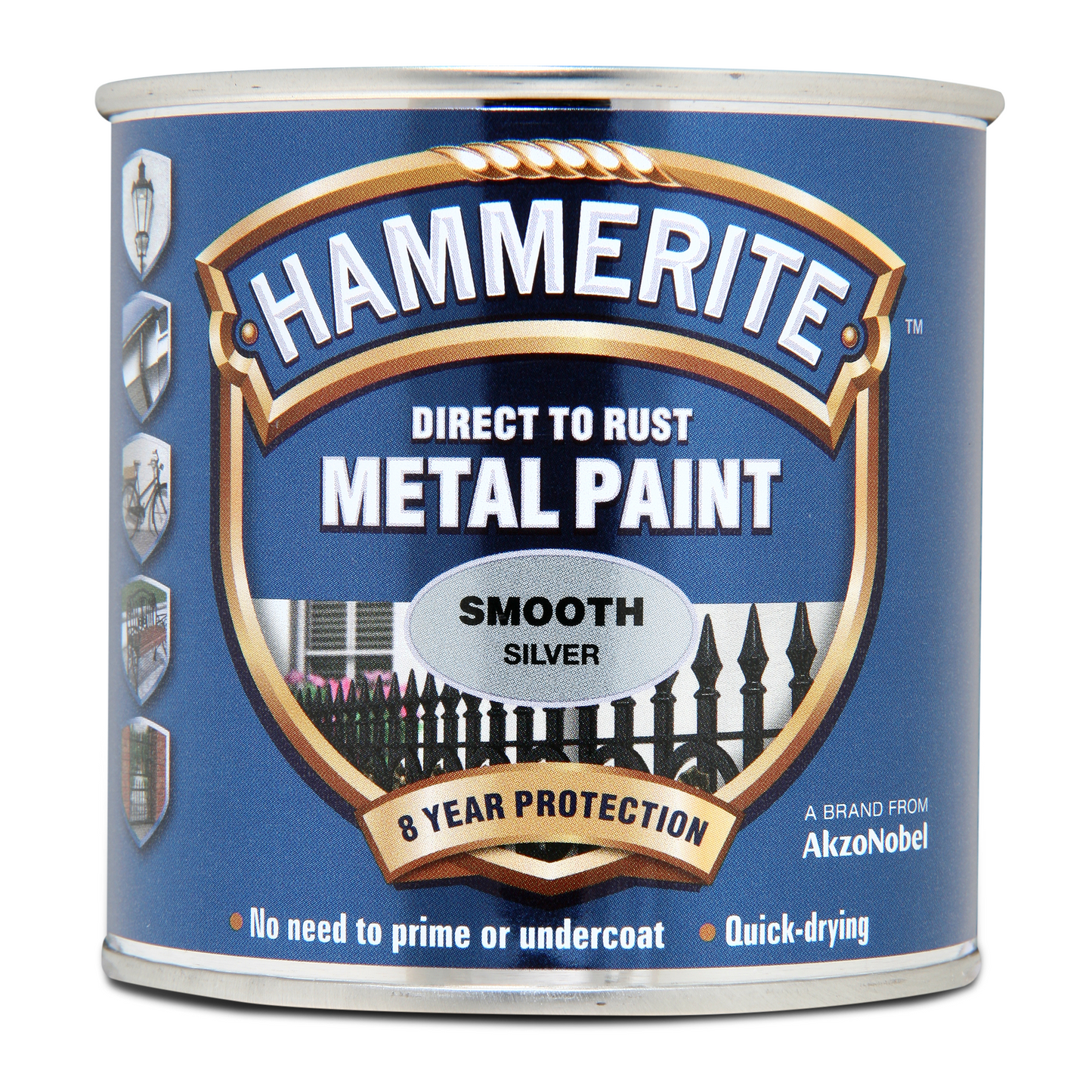 Hammerite Direct To Rust Smooth Metal Paint Gloss Silver