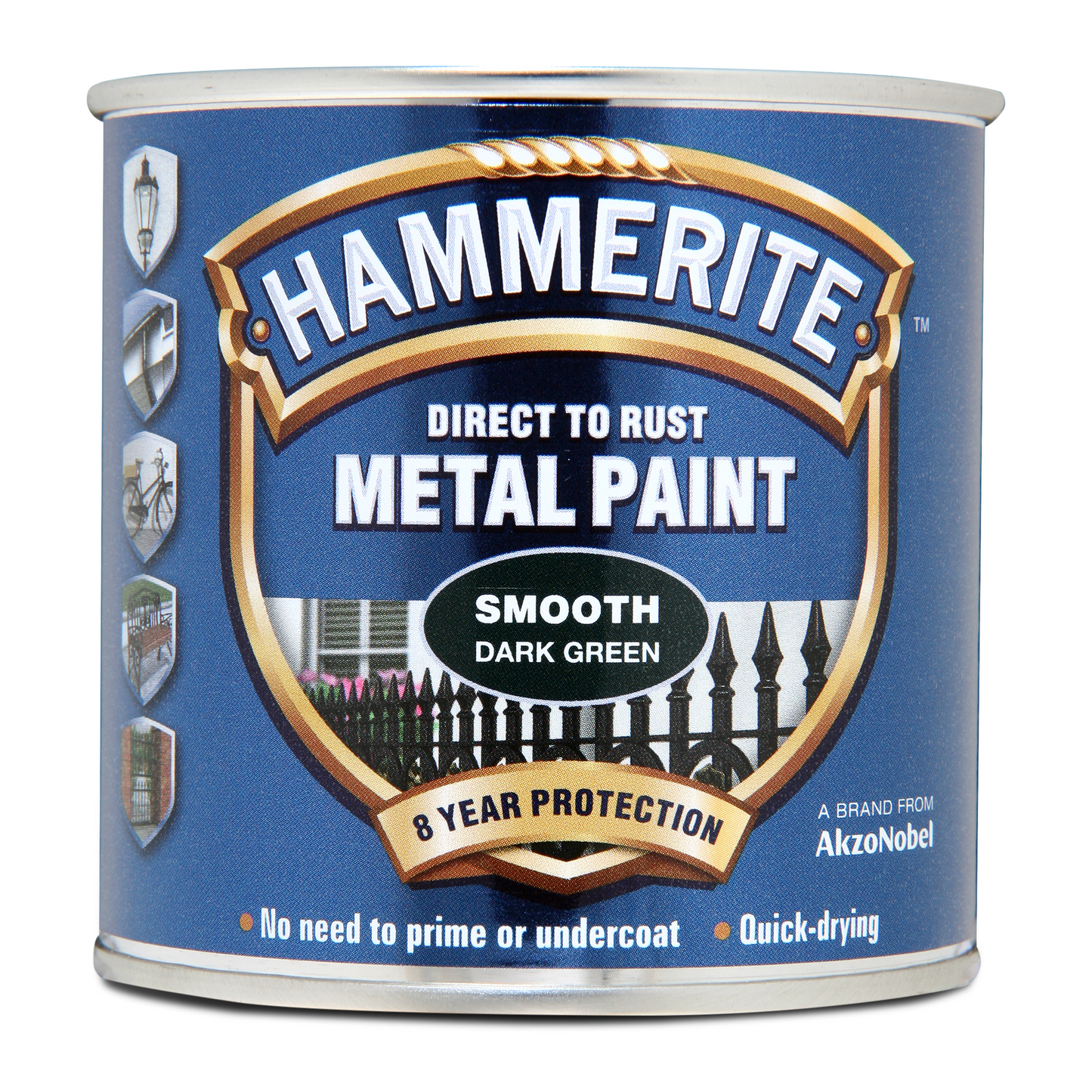 HAMMERITE DIRECT TO RUST SMOOTH METAL PAINT GLOSS DARK GREEN