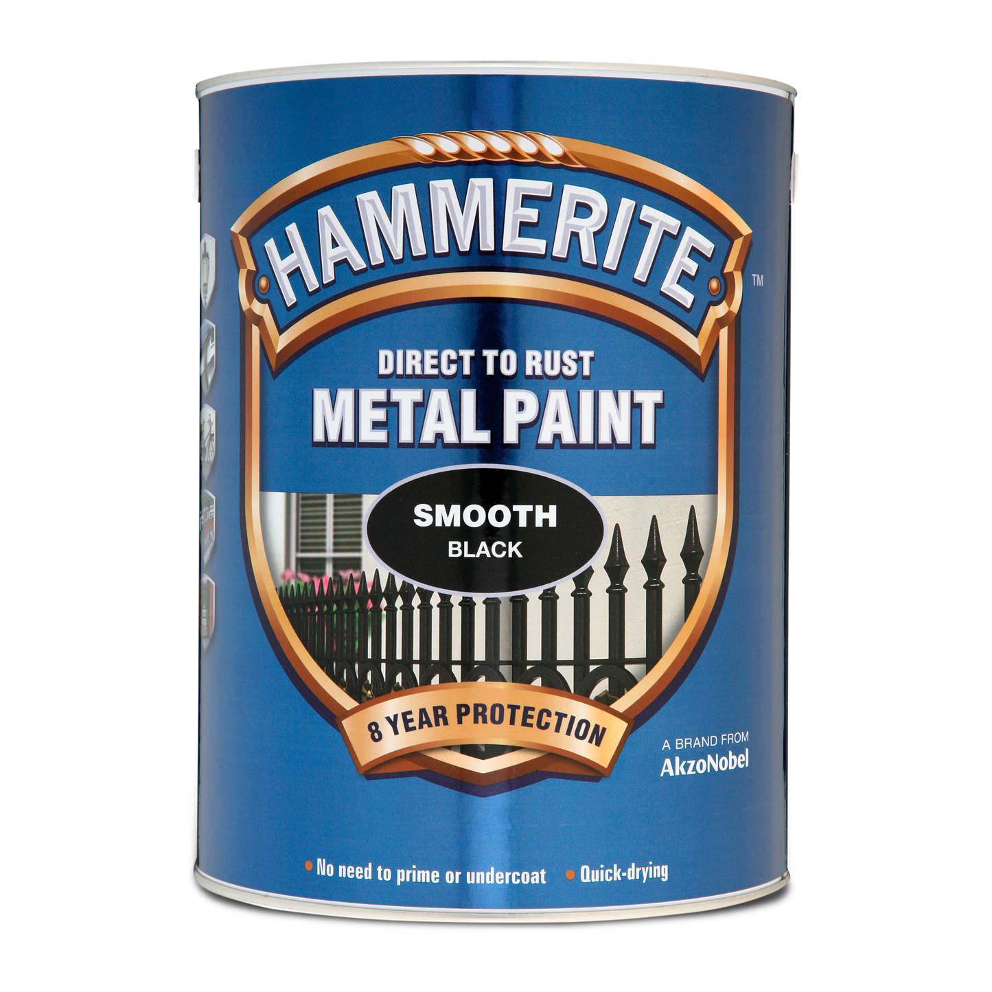 HAMMERITE DIRECT TO RUST SMOOTH METAL PAINT GLOSS BLACK