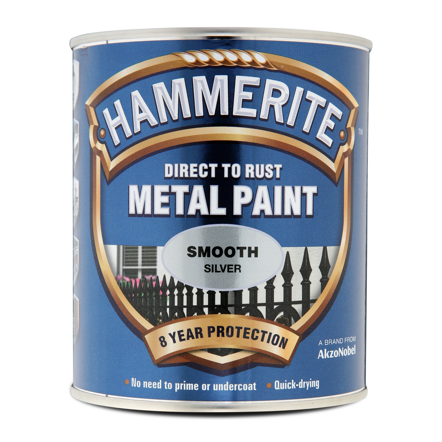 Hammerite Direct To Rust Smooth Metal Paint Gloss Silver