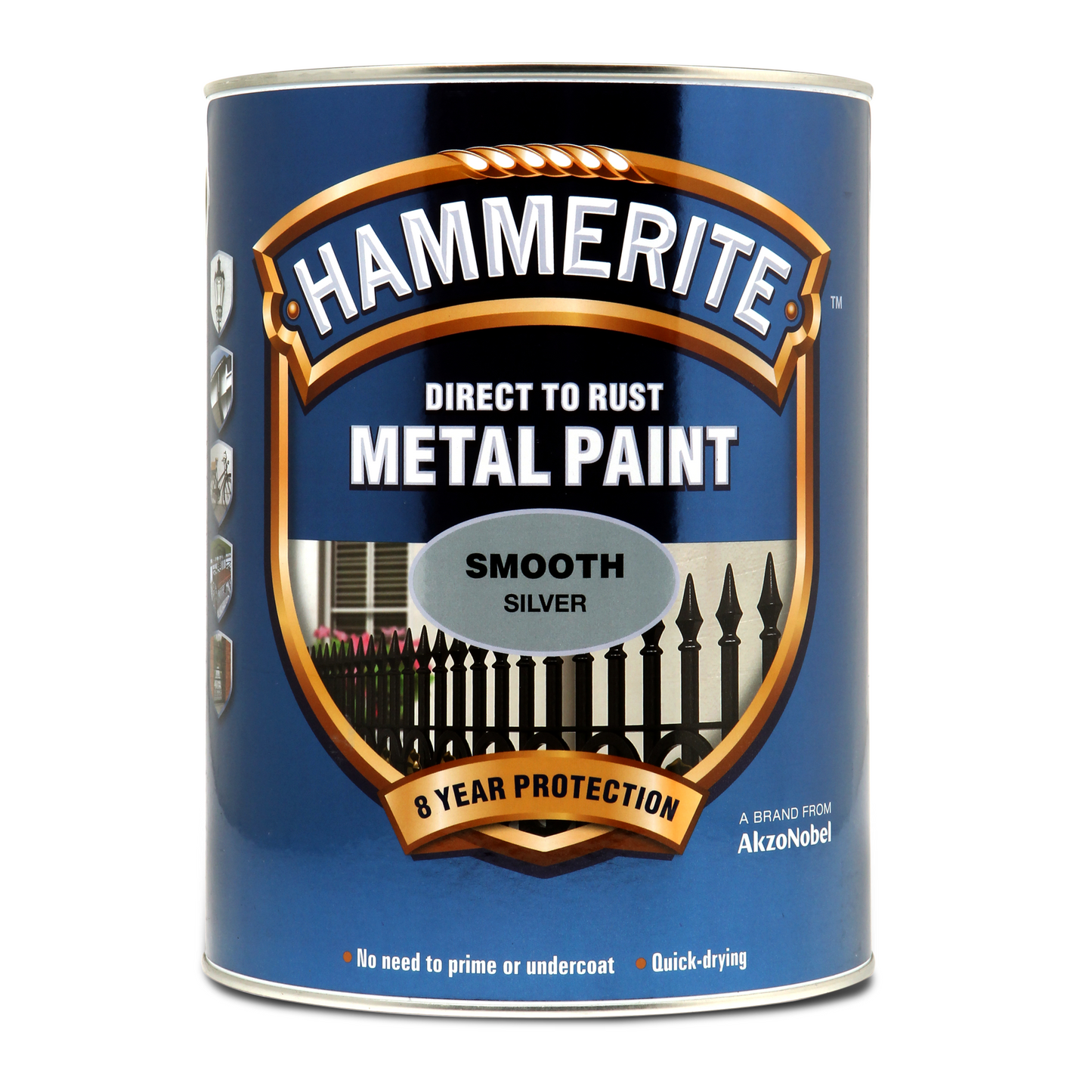 Hammerite Direct To Rust Smooth Metal Paint Gloss Silver