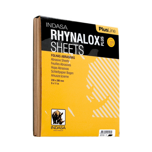 INDASA RHYNALOX PLUSLINE FINE SANDPAPER SHEETS (HANDY 10 PACK)