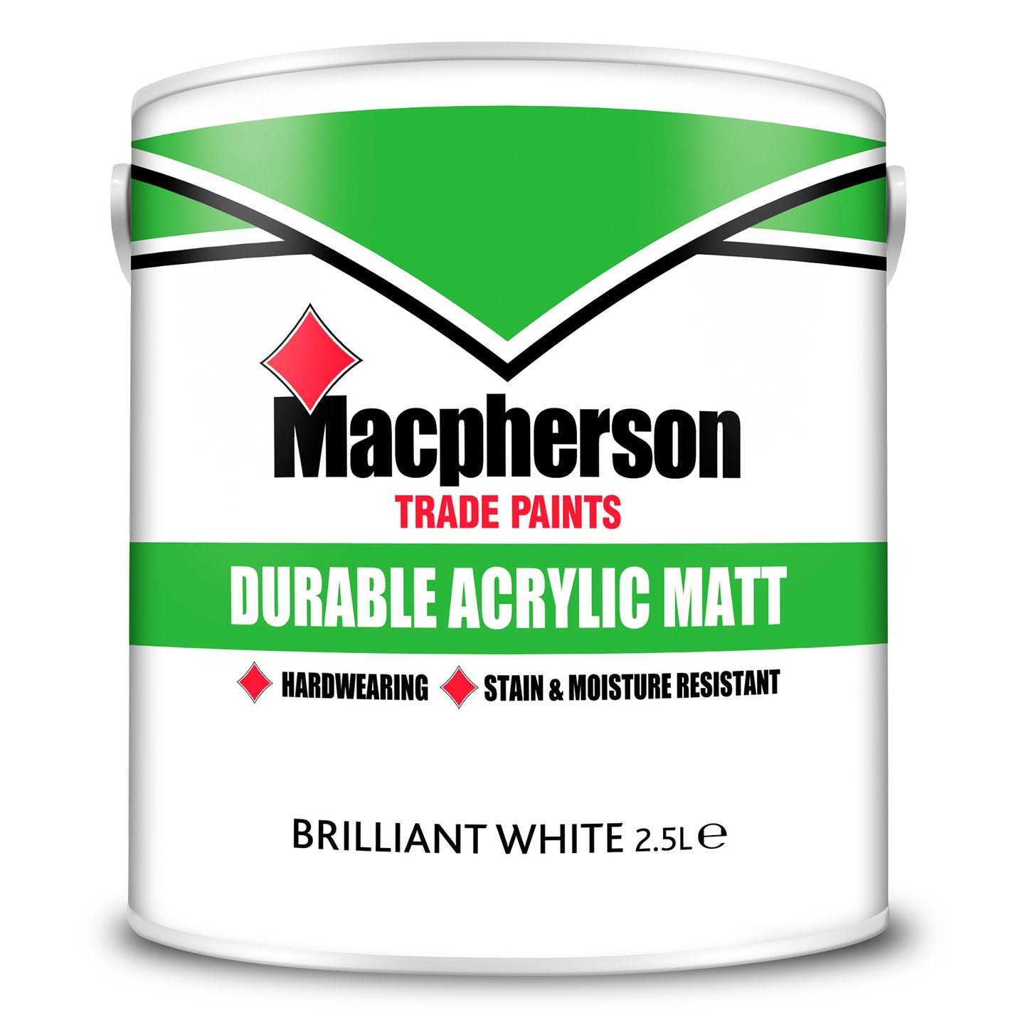 MACPHERSON DURABLE ACRYLIC MATT EMULSION BRILLIANT WHITE