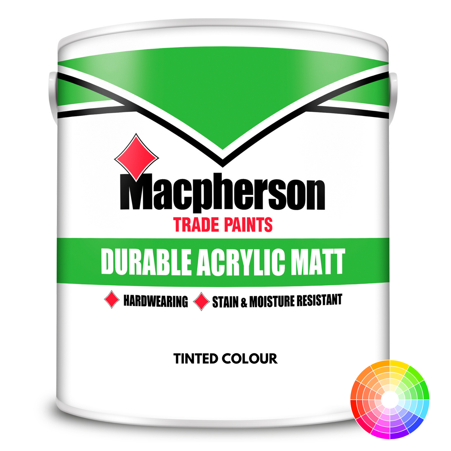 Macpherson Durable Acrylic Matt Emulsion Tinted Colour