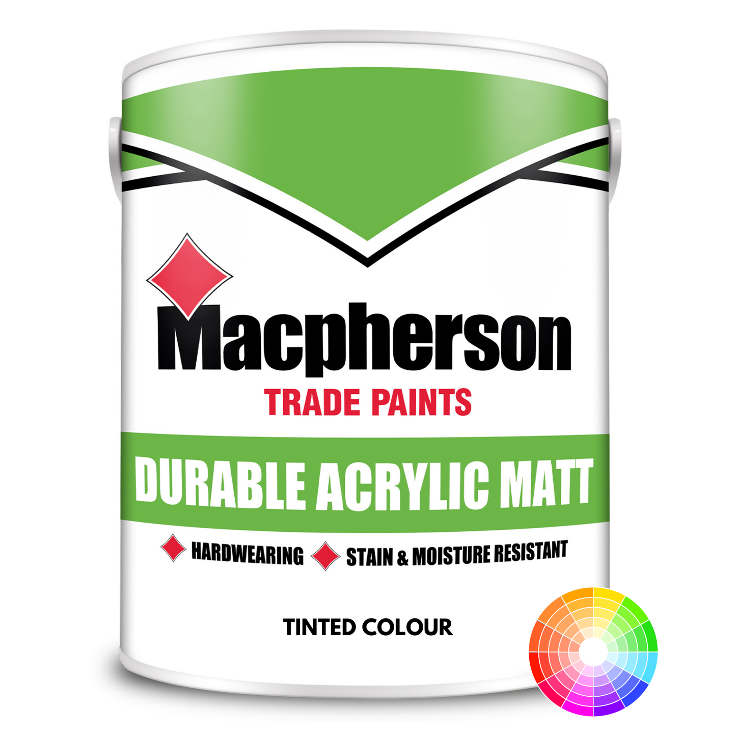 Macpherson Durable Acrylic Matt Emulsion Tinted Colour