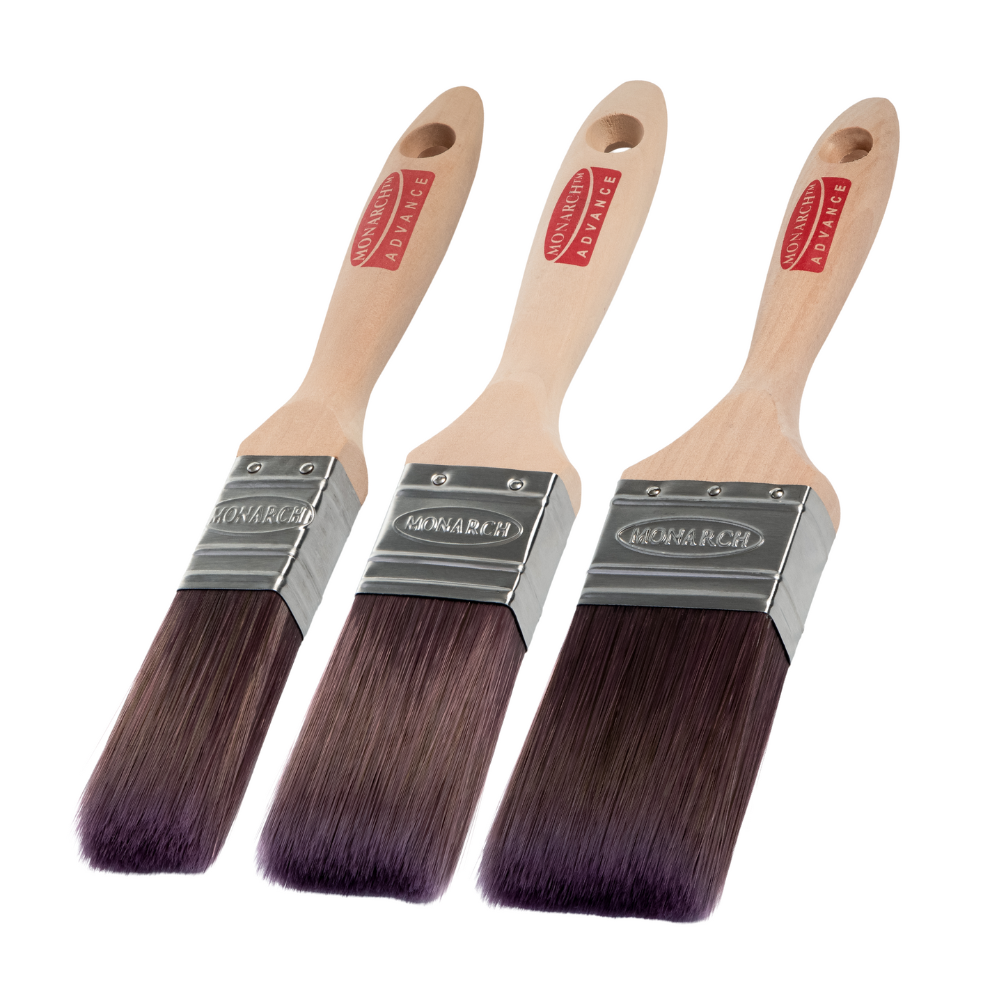 MONARCH ADVANCE PAINT BRUSH SET OF 3 (1", 1.5", 2") - BUNDLE