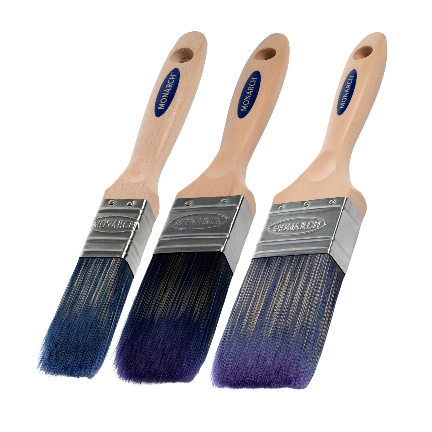 Monarch X-Tech Paint Brush Set Of 3 (1", 1.5", 2") - Bundle