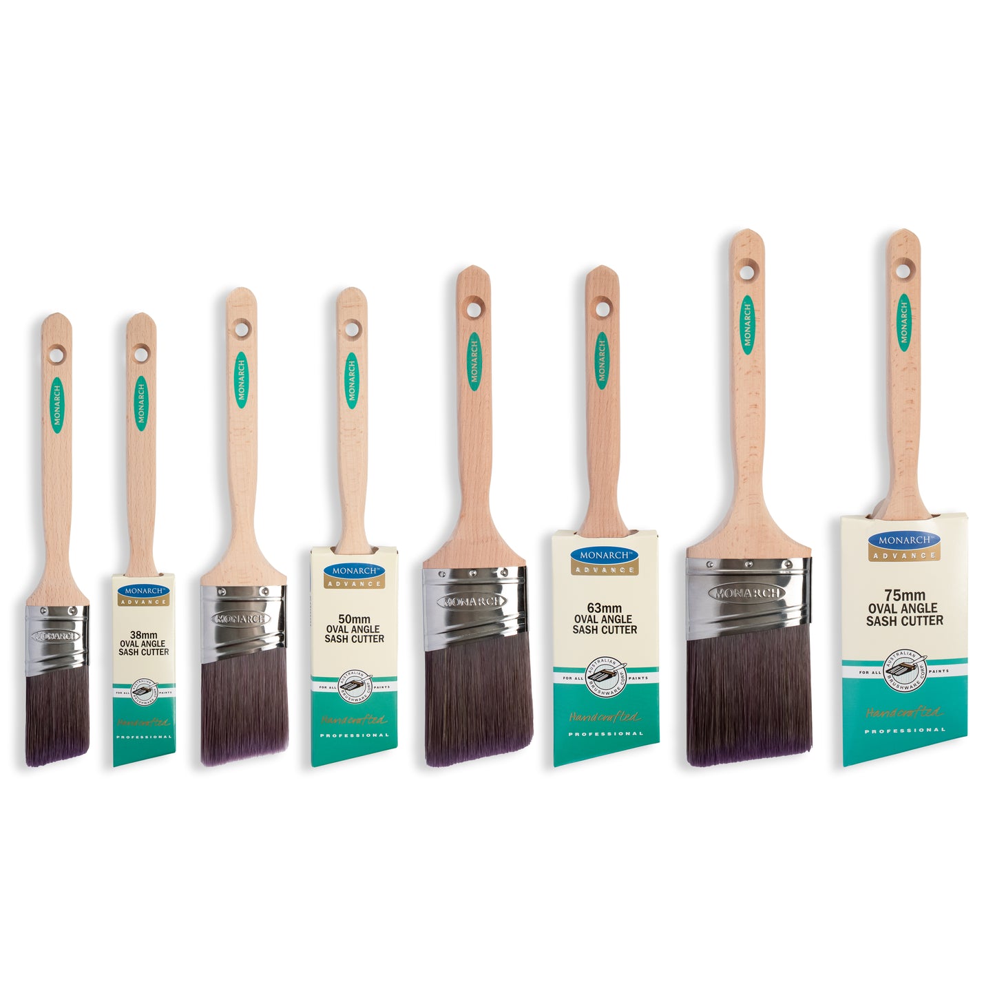 MONARCH ADVANCE OVAL ANGLE SASH BRUSH 75MM (3")