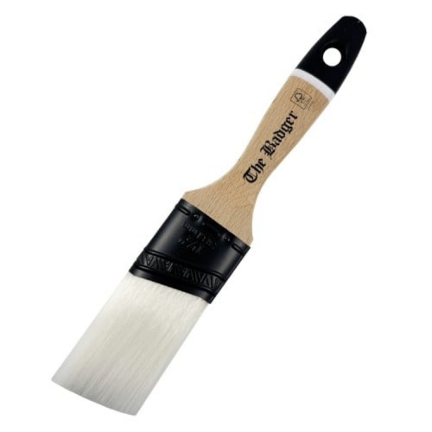Paint Warrior Badger Beaver Tail Oval Angled Paint Brush 1.5"
