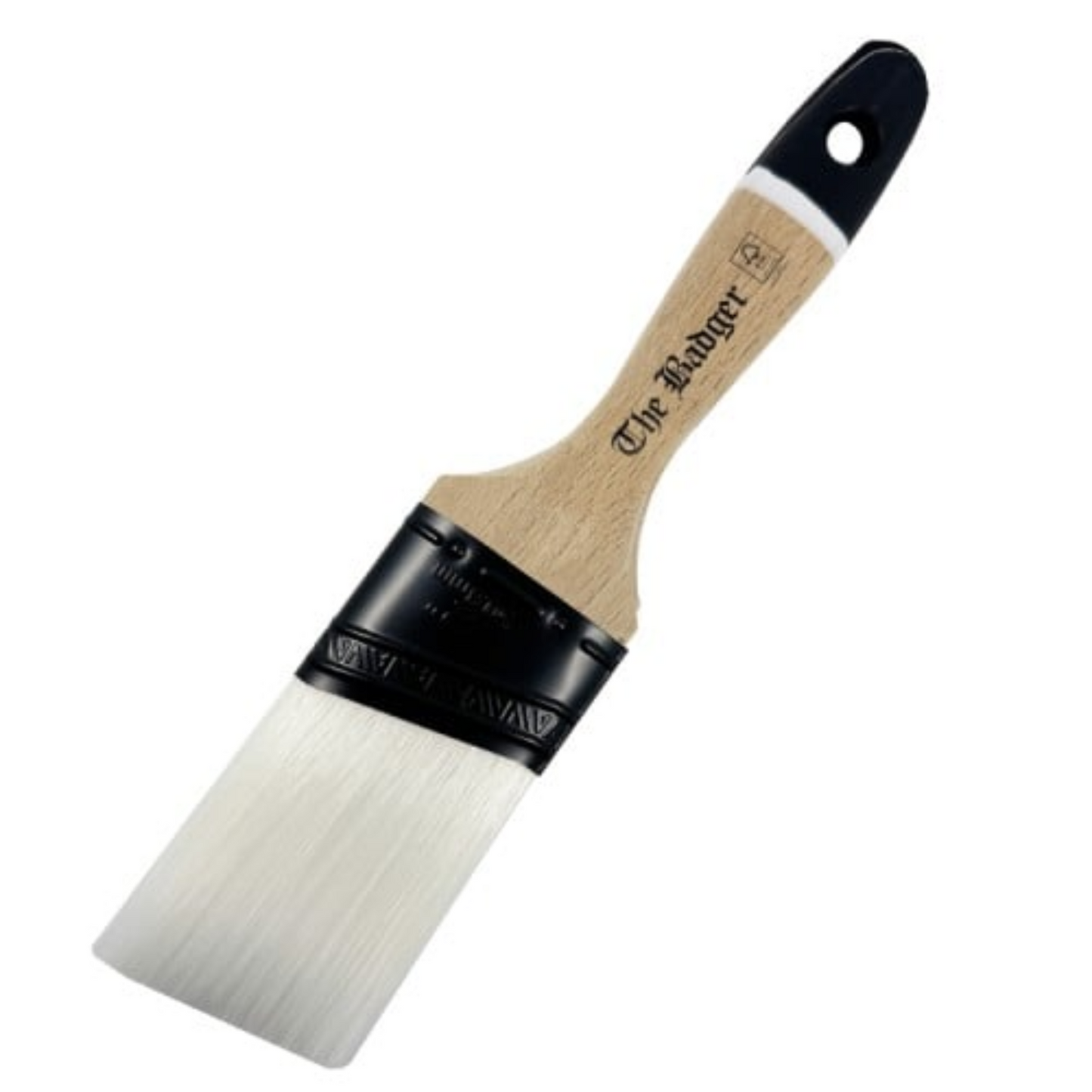 Paint Warrior Badger Beaver Tail Oval Angled Paint Brush 2"