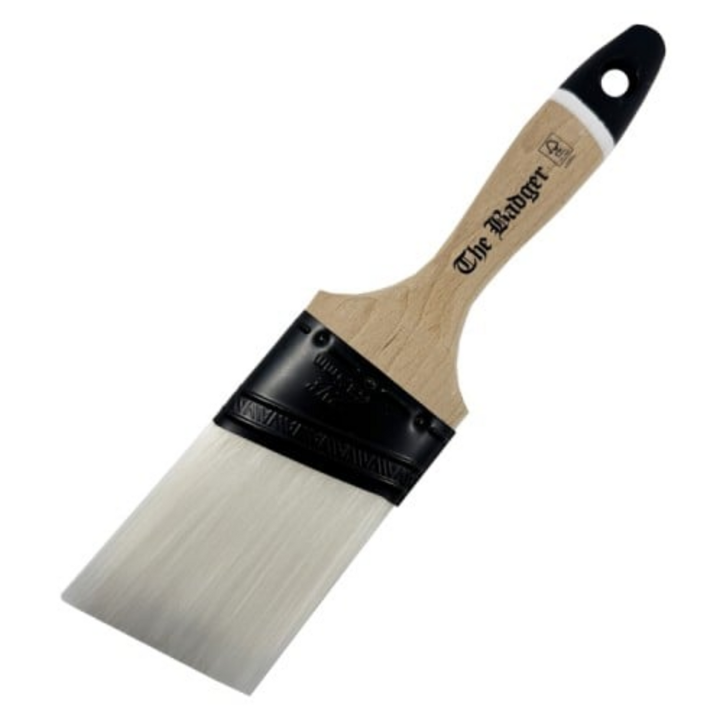 Paint Warrior Badger Beaver Tail Oval Angled Paint Brush 2.5"