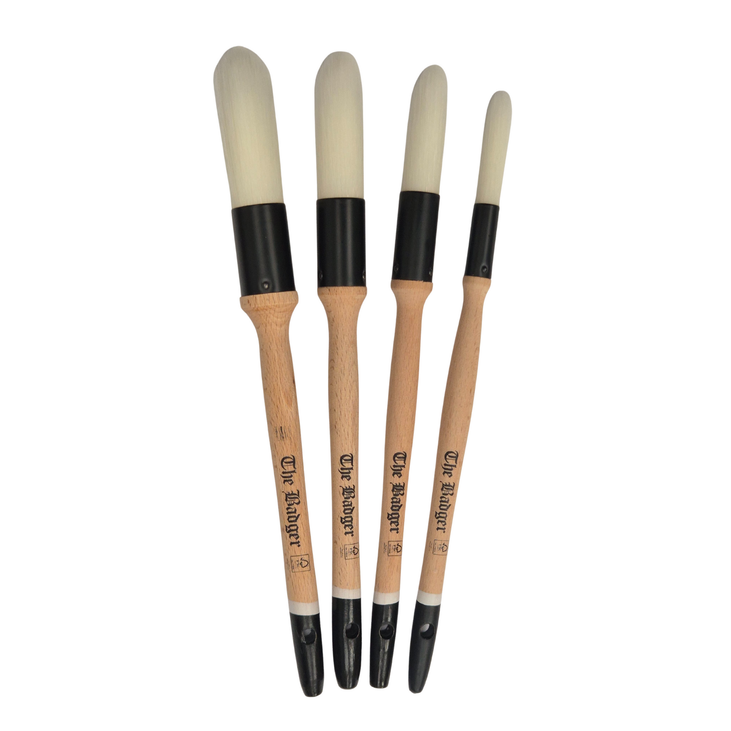 Paint Warrior Badger Round/Stylus Sash Box Set - 4 Pack