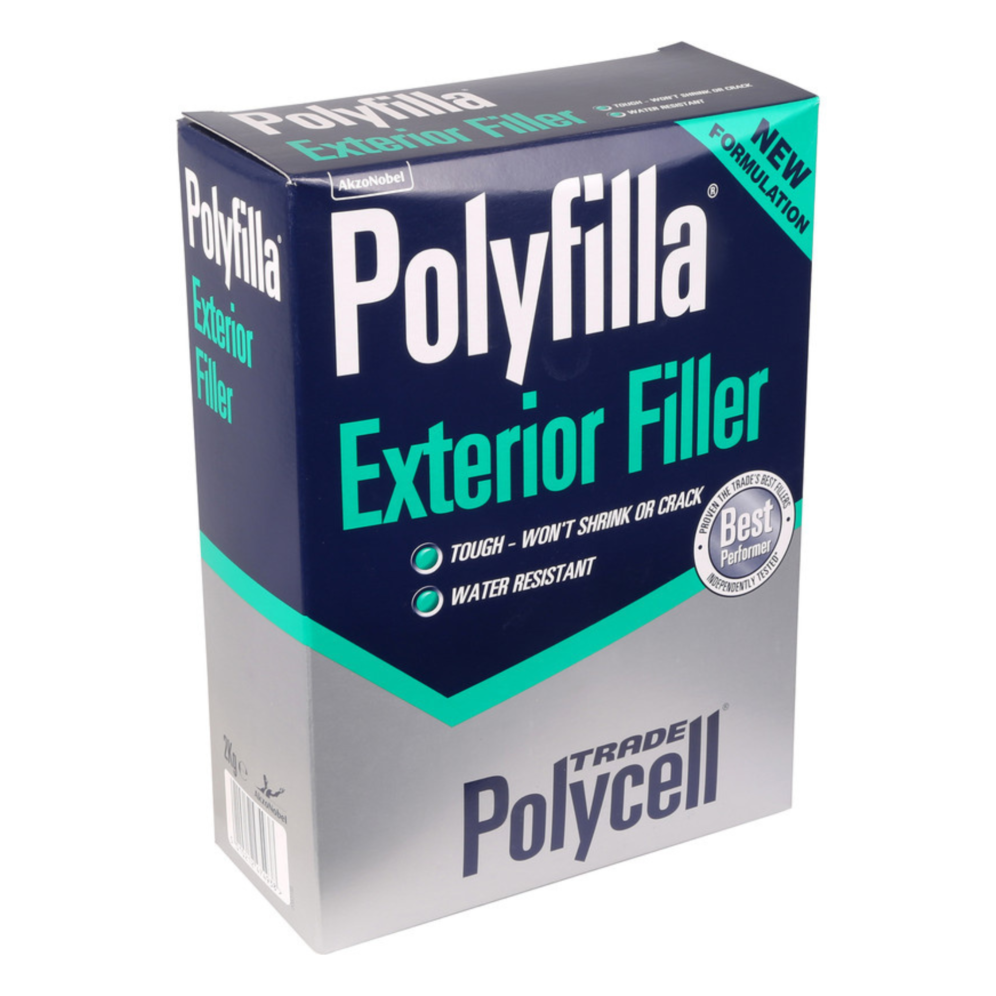 External Polyfilla Polycell Trade Polyfilla Exterior Powder Filler 2KG – Decorating ...