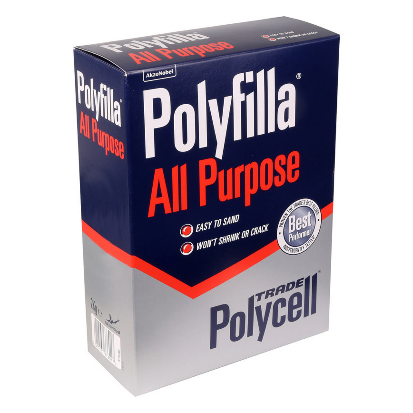 POLYCELL TRADE POLYFILLA ALL PUPOSE POWDER FILLER 2KG