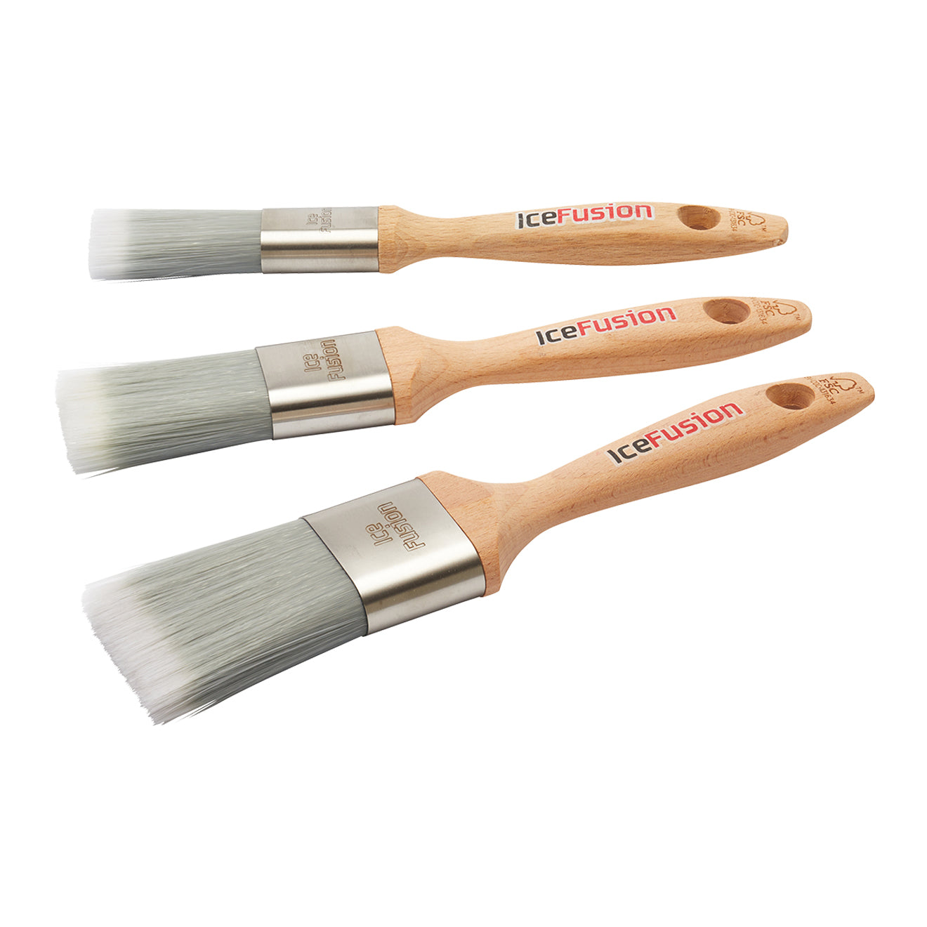 PRODEC ADVANCE ICE FUSION FLAT BRUSHES SET 3 PACK (1", 1.5", 2")