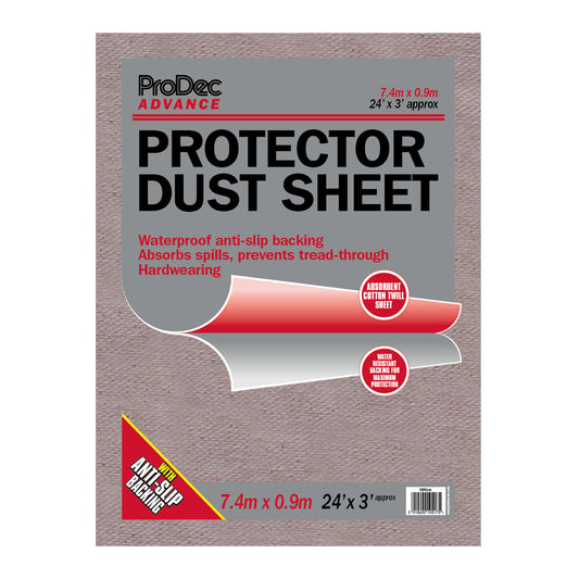 PRODEC ADVANCE PROTECTOR STAIR DUST SHEET 7.4M x 0.9M (24 X 3 FEET)