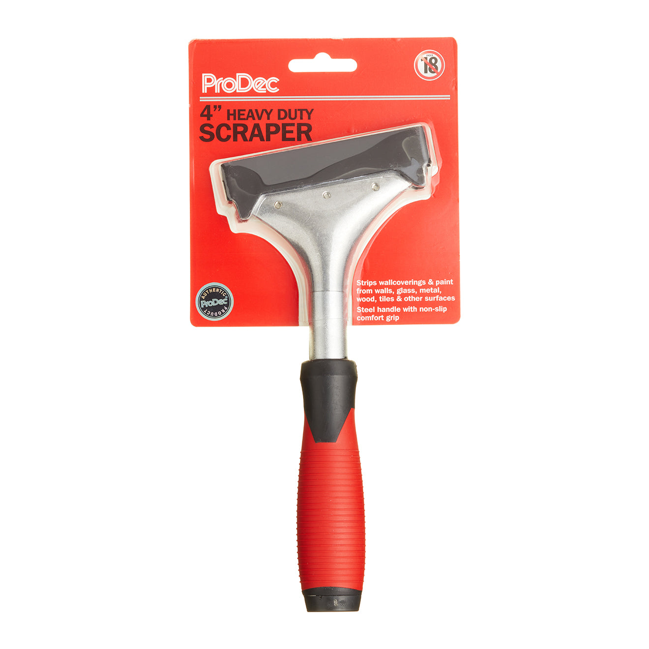 PRODEC HEAVY DUTY SHORT HANDLE SCRAPER 4' (HD4S)