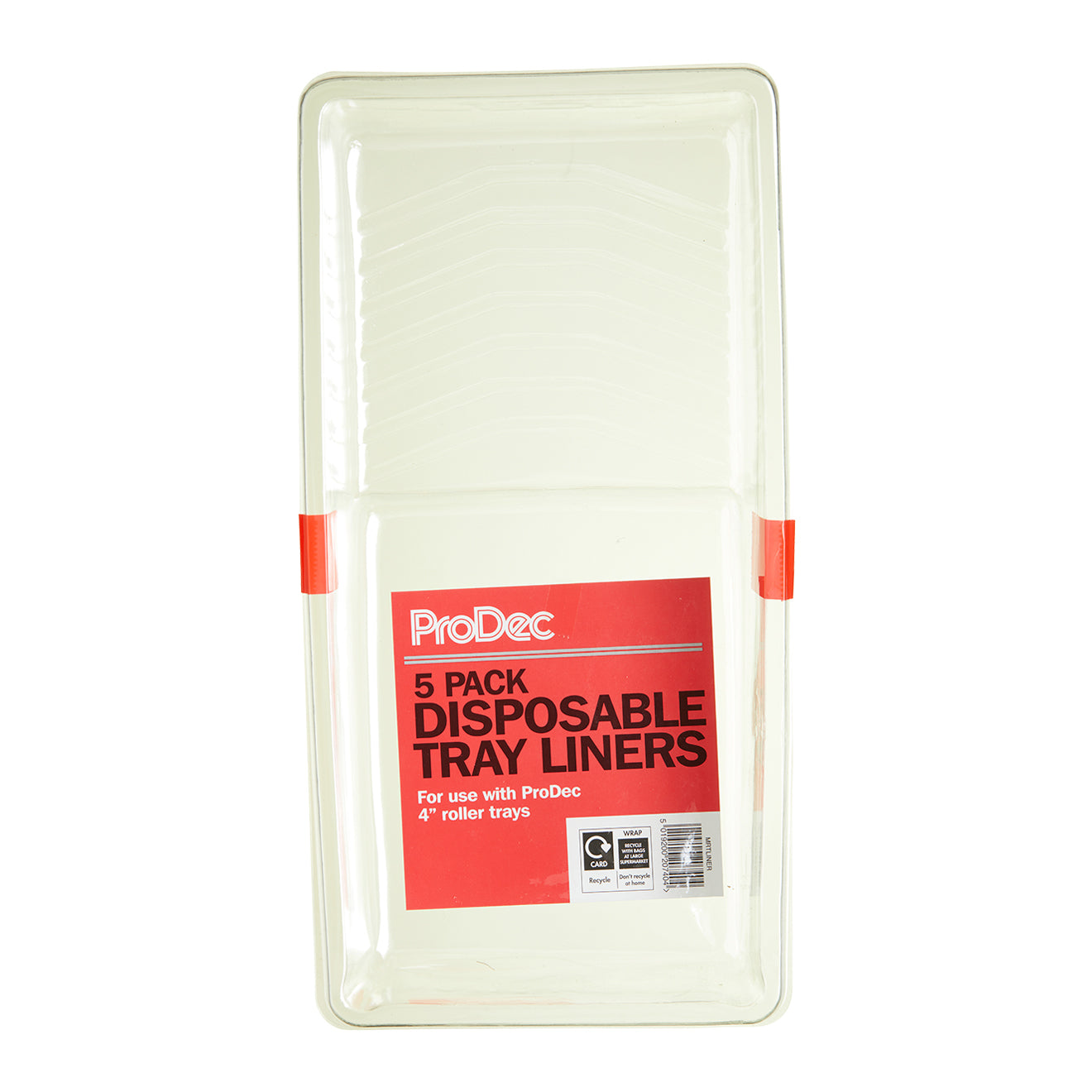 PRODEC PLASTIC LINERS FOR 4" PAINT TRAY - 5 PACK