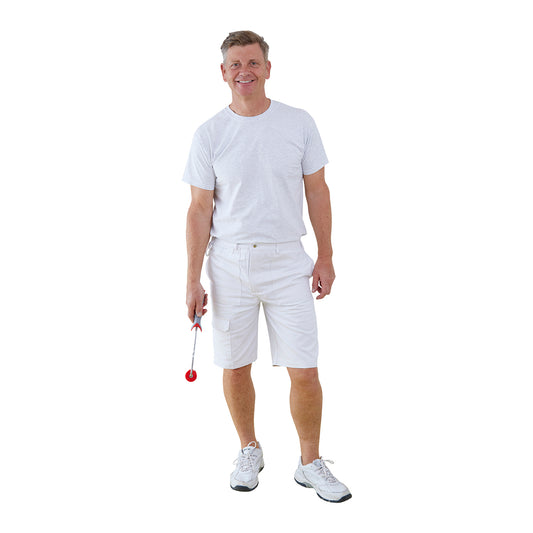 PRODEC COTTON PAINTERS SHORTS WHITE