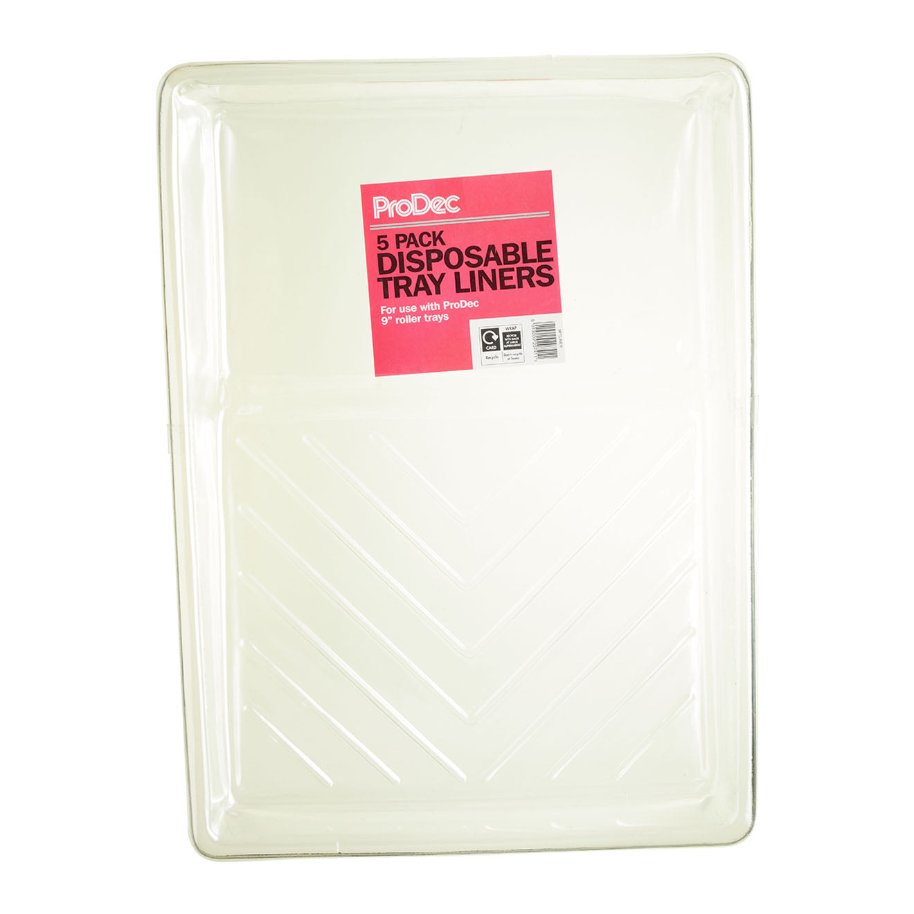 PRODEC PLASTIC LINERS FOR 9" PAINT TRAY - 5 PACK