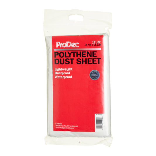 PRODEC POLYTHENE DUST SHEET 9 X 12 FEET (2.7 X 3.6M)