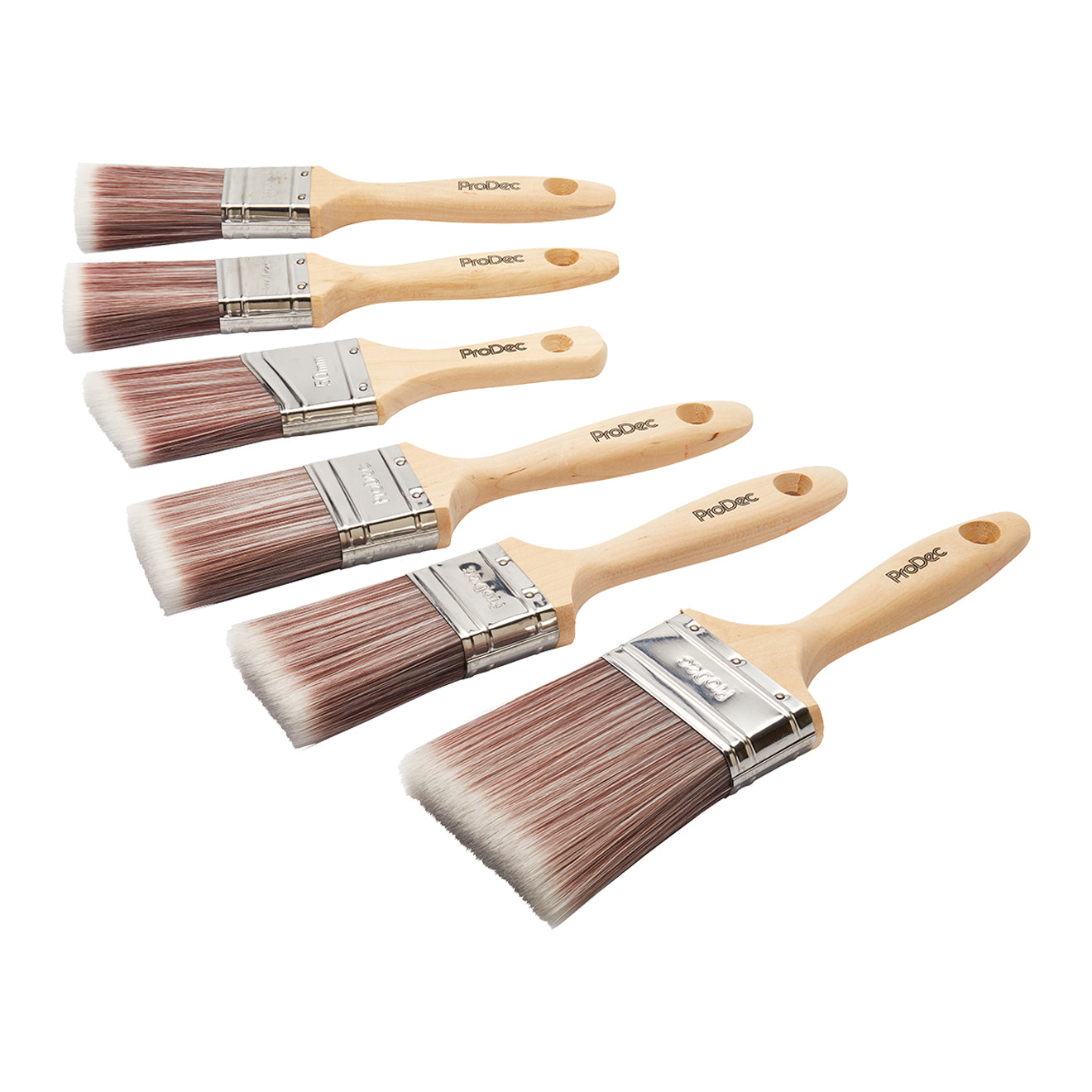 PRODEC PREMIER SYNTHETIC 5 PACK BRUSH SET + FREE 2' CUTTING IN BRUSH