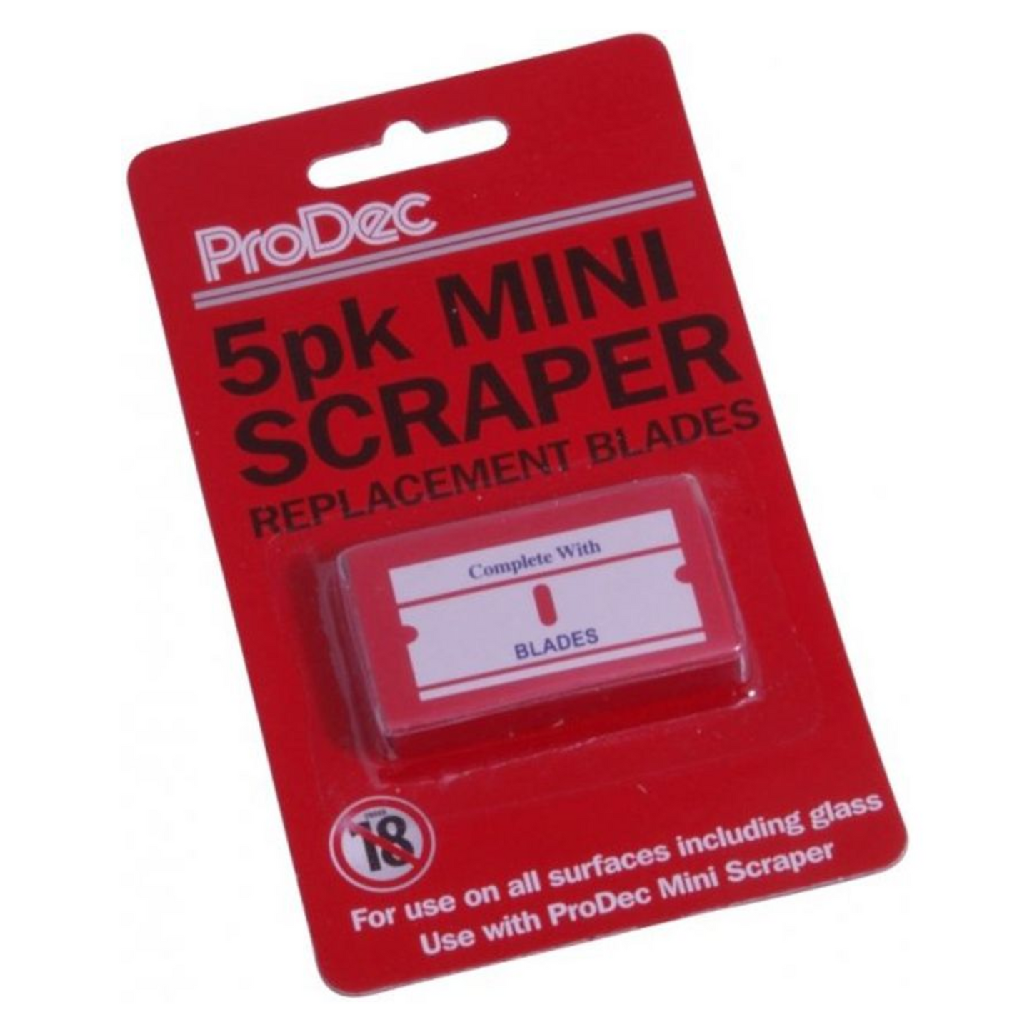 Prodec Replacement Blades For Mini Scraper - 5 Pack