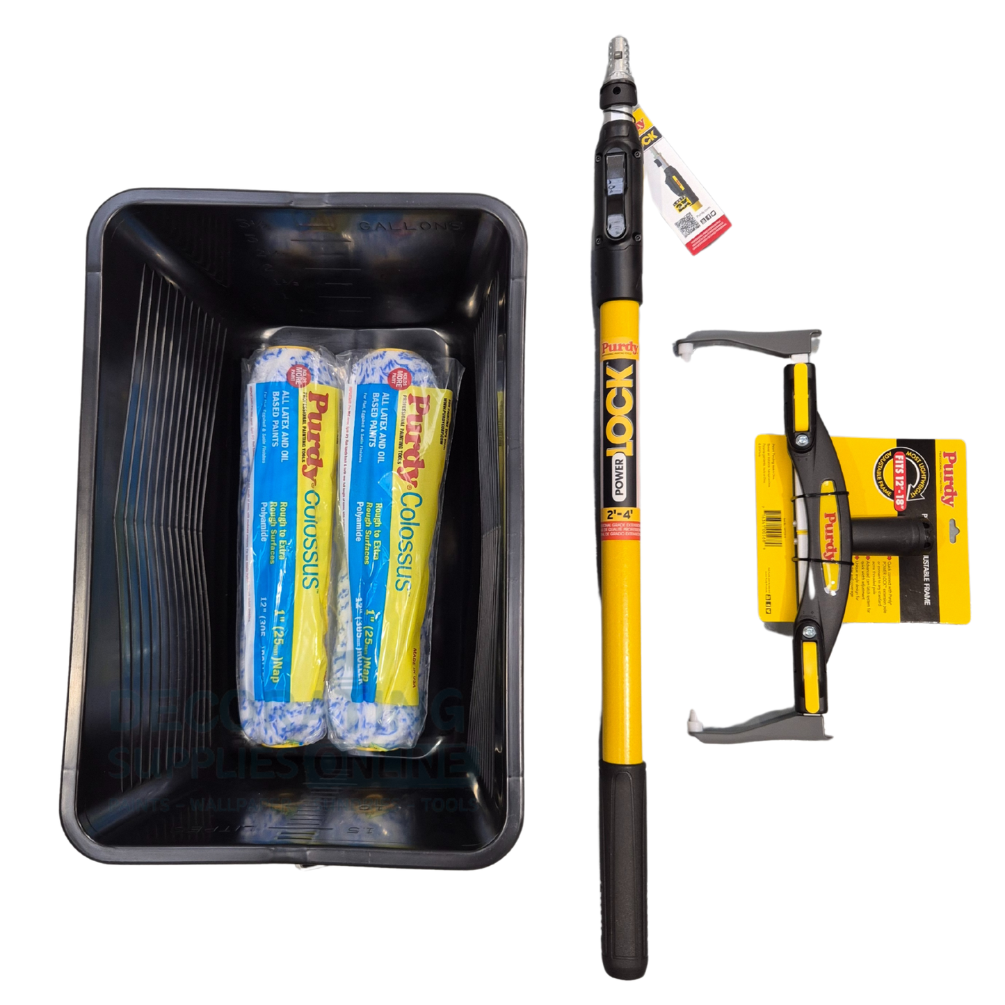 Purdy Colossus Roller, Frame & Pole Set 12" - Bundle