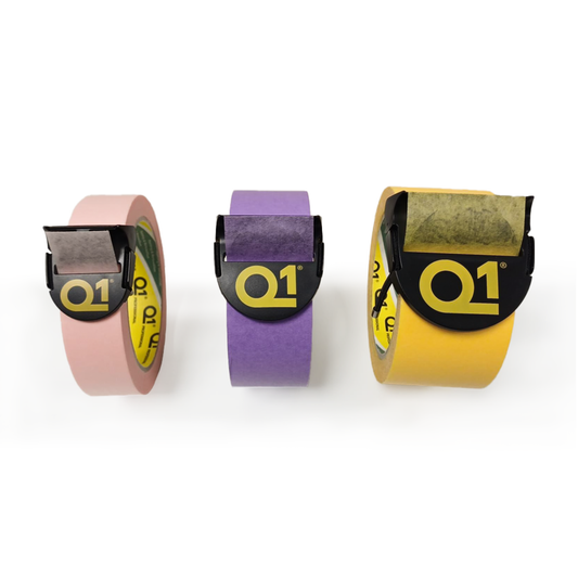 Q1 Adhesive Cutter - Masking Tape Cutter Devices - 3 Pack (26mm, 38mm, 50mm)