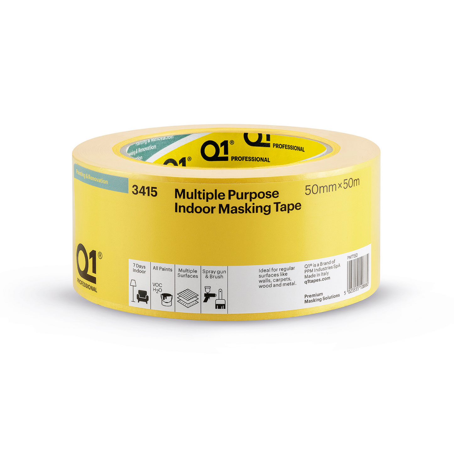 Q1 MULTI PURPOSE MASKING TAPE 2" (50MM X 50M) - BOX OF 20