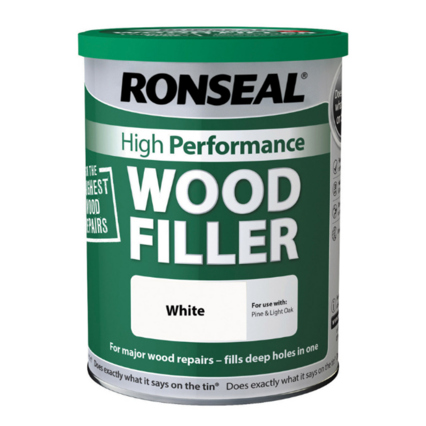 RONSEAL HIGH PERFORMANCE 2 PART WOOD FILLER WHITE