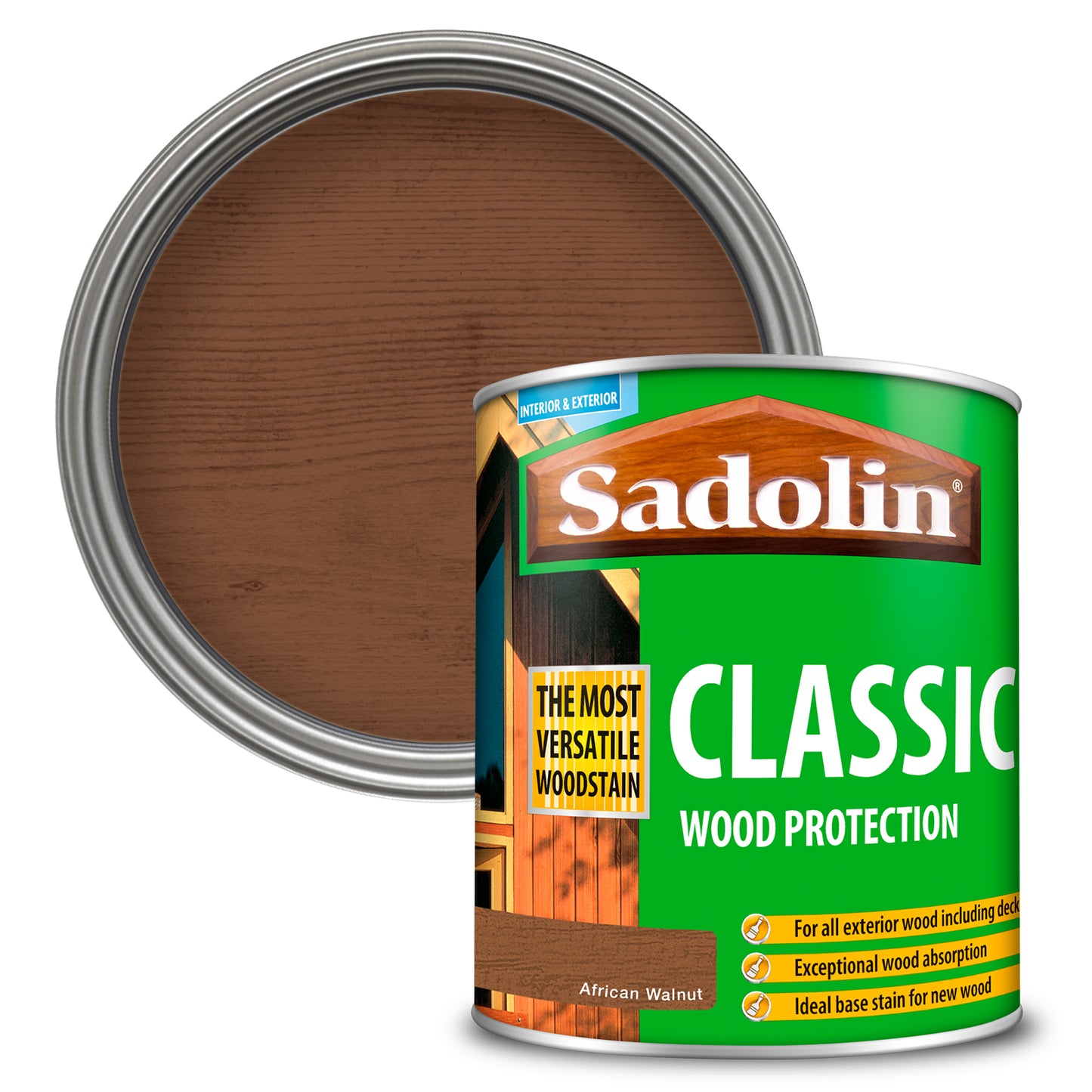 SADOLIN CLASSIC ALL PURPOSE WOODSTAIN AFRICAN WALNUT