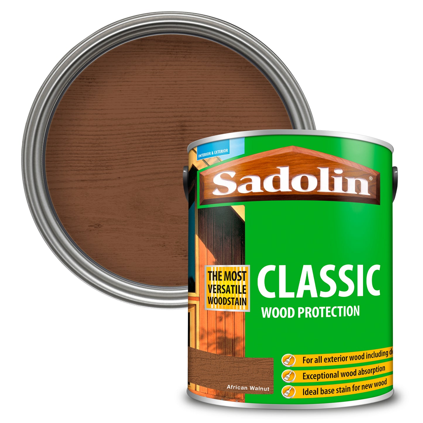 SADOLIN CLASSIC ALL PURPOSE WOODSTAIN AFRICAN WALNUT