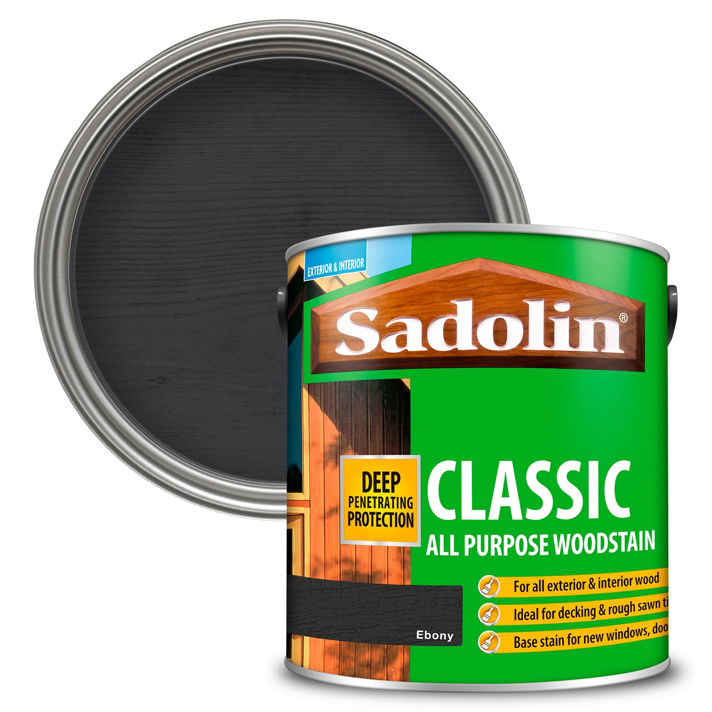 SADOLIN CLASSIC ALL PURPOSE WOODSTAIN EBONY