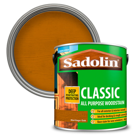 SADOLIN CLASSIC ALL PURPOSE WOODSTAIN HERITAGE OAK