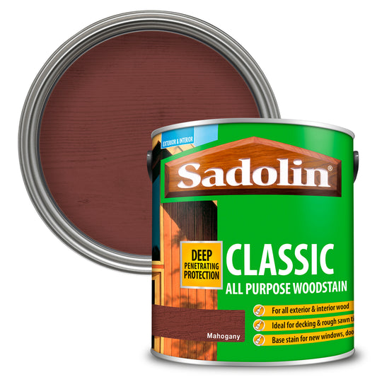 SADOLIN CLASSIC ALL PURPOSE WOODSTAIN MAHOGANY