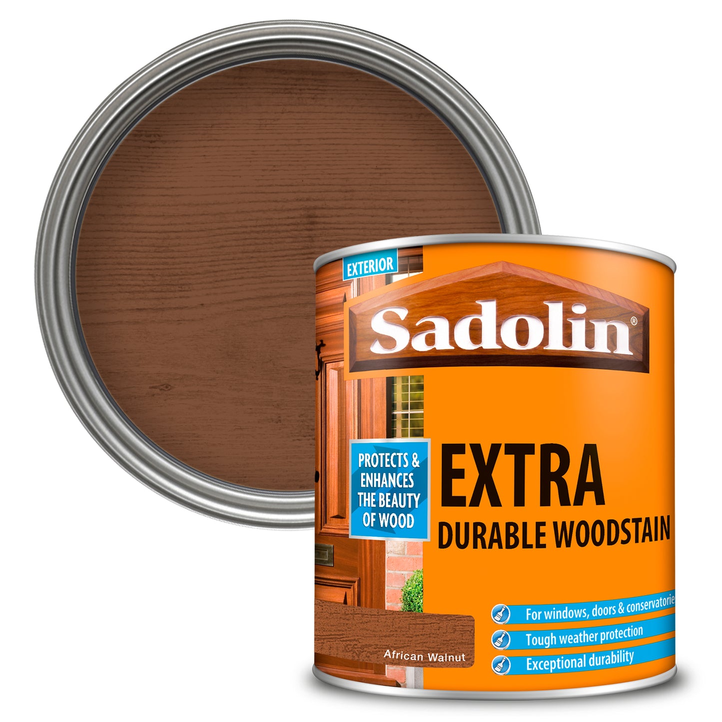 SADOLIN EXTRA DURABLE WOODSTAIN AFRICAN WALNUT